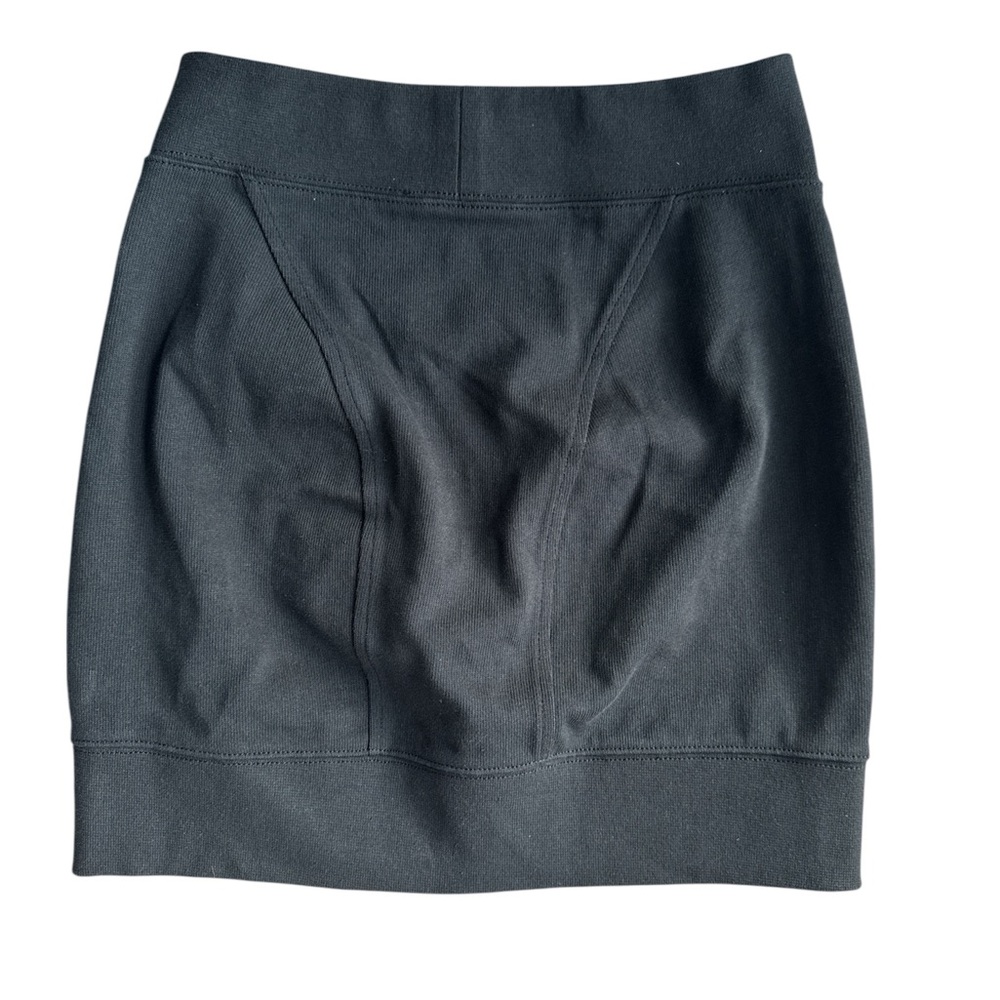 Alexander Wang Black Jersey Cotton Mini Skirt Casual Size S - Picture 2 of 5